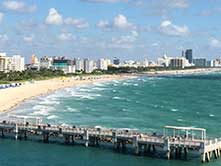 Image of Miami Beach coastline